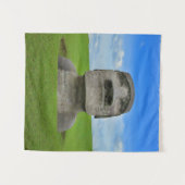 Tenture La statue de Moai île de Pâques Voyage monument to (Devant (Horizontal))