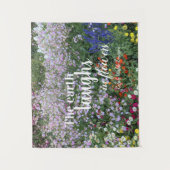 Tenture La Terre rit en fleurs Citation florale (Devant)