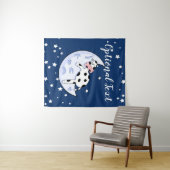 Tenture La vache au-dessus de la lune (En situation (horizontale))