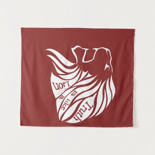 Tenture La vérité est comme un lion (Devant (Horizontal))