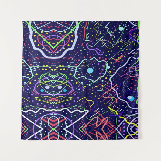 Tenture La vie dans l'espace (Devant (Horizontal))