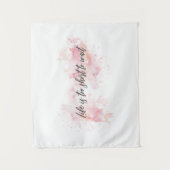 Tenture "La vie est trop courte pour attendre" - Citation  (Devant)