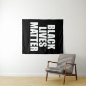 Tenture La vie noire importe (En situation (horizontale))