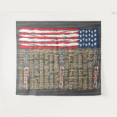 Tenture La vieille gloire de l'Amérique, un poème bannière (Devant (Horizontal))