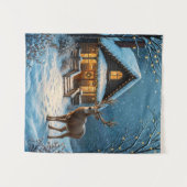 Tenture La visite de Noël enneigée de Big Buck (Devant (Horizontal))