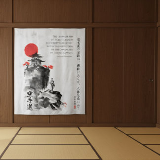 Tenture La Voie du Karaté - Sagesse de Gichin Funakoshi