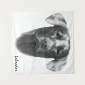 Tenture Labrador Chien charmant (Devant (Horizontal))