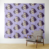 Tenture Labrador Retriever blanc (En situation (horizontale))