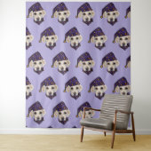 Tenture Labrador Retriever blanc (En situation)