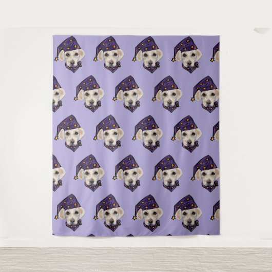 Tenture Labrador Retriever blanc (Devant)