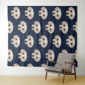 Tenture Labrador Retriever blanc (En situation (horizontale))