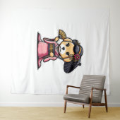 Tenture Labrador Retriever Chien Kimono (En situation (horizontale))