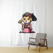 Tenture Labrador Retriever Chien Kimono (En situation)