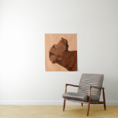 Tenture Labrador Retriever (Chocolat) Peinture - Chien Art (En situation)