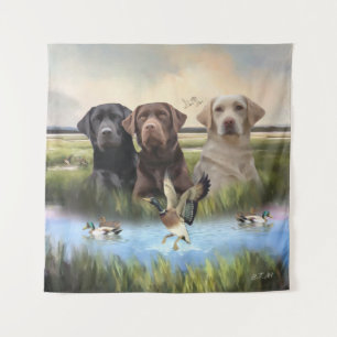Tenture Labrador Retrievers, (Chiens de chasse)