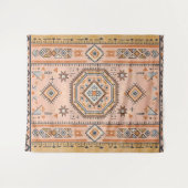 Tenture Labyrinthe Doré – Géométrie Marocaine Moderne (Devant (Horizontal))