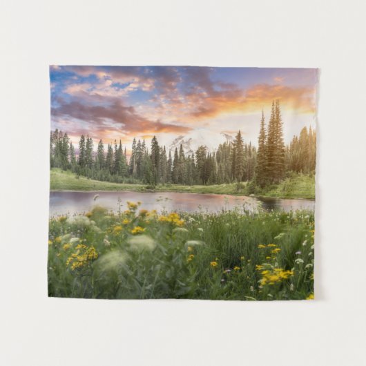 Tenture Lac Tipsoo du mont Rainier (Devant (Horizontal))