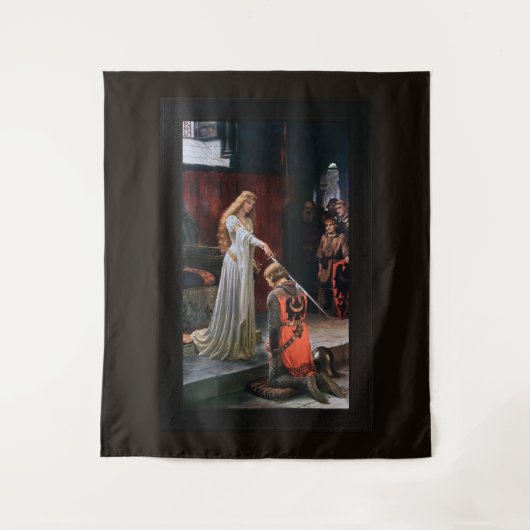 Tenture L'accolade d'Edmund Blair Leighton (Devant)