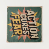 Tenture L'action guérit la peur (Devant (Horizontal))