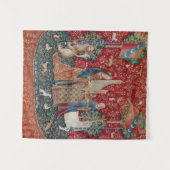 Tenture Lady and Unicorn Medieval Tapestry Hearing (Devant (Horizontal))