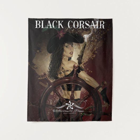Tenture Lady Black Corsair (Devant)