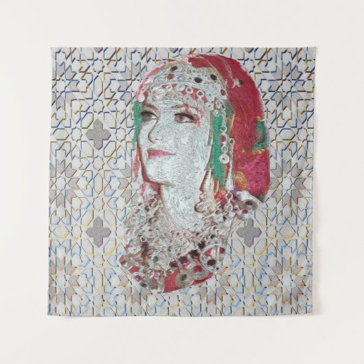 Tenture Lady of Atlas II (Devant)