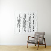 Tenture L'affiche des Dix Commandements (En situation (horizontale))