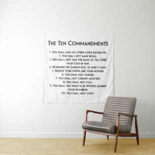 Tenture L'affiche des Dix Commandements
