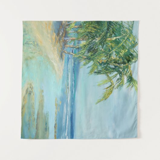 Tenture Lagon Côtier Bleu (Devant (Horizontal))