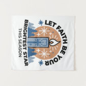 Tenture Laisser la foi briller : Thème hiver (Devant (Horizontal))