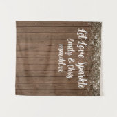 Tenture Laisser l'amour scintiller Mariage arrière-plan Ru (Devant (Horizontal))