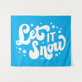 Tenture Laisser neiger hiver design (Devant (Horizontal))