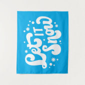 Tenture Laisser neiger hiver design (Devant)