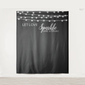 Tenture Laissez l'amour scintiller photo Booth bannière Ta (Devant)