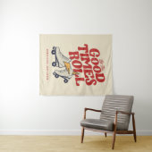 Tenture LAISSEZ LES BONS TEMPS ROULER 80s RETRO ROLLER SKA (En situation (horizontale))