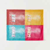 Tenture "Laissez-les manger du gâteau" : Marie Antoinette  (Devant (Horizontal))