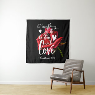 Tenture Laissez tout ce que vous faites avec amour