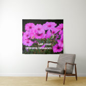 Tenture Laissez vos rêves s'épanouir (En situation (horizontale))