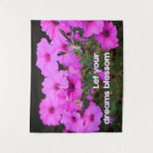 Tenture Laissez vos rêves s'épanouir (Devant)