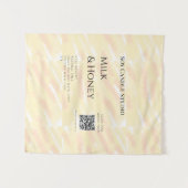 Tenture Lait miel bougie soja entreprise ajouter q r code  (Devant (Horizontal))