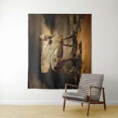 Tenture Lamassu classique (En situation)