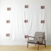 Tenture L'amour au-delà du temps - Skeleton Embrace Art (En situation (horizontale))