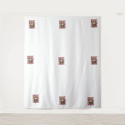 Tenture L'amour au-delà du temps - Skeleton Embrace Art (Devant)