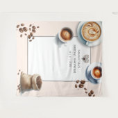 Tenture L'amour brasse la Fête des mariées de café Photo (Devant (Horizontal))