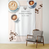 Tenture L'amour brasse la Fête des mariées de café Photo (En situation)