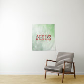 Tenture L'amour comme Jésus Inspirationnel Citation chréti (En situation)