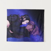 Tenture L'amour dans l'espace (Devant (Horizontal))