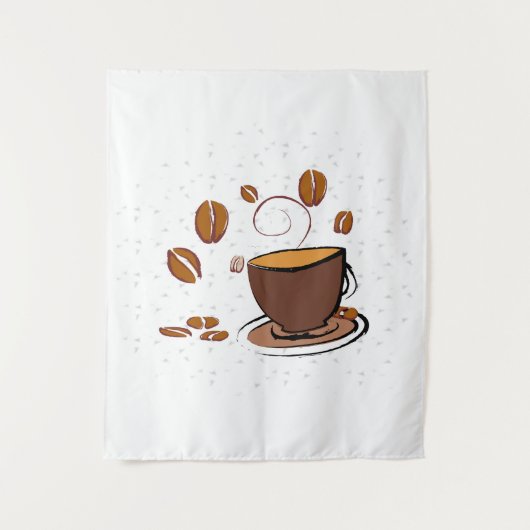 Tenture L'amour du café (Devant)