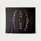 Tenture L'amour est amour Pride Mois Lesbienne Contexte (Devant (Horizontal))