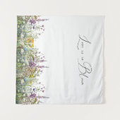 Tenture L'amour est dans la Fête des mariées fleurie Fleur (Devant (Horizontal))